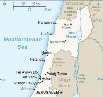 0819 - Golan Heights Map